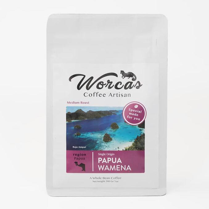 

Kopi Arabica Papua Wamena 200 Gram Medium Roast (Biji/Bubuk) - KOPI BIJI