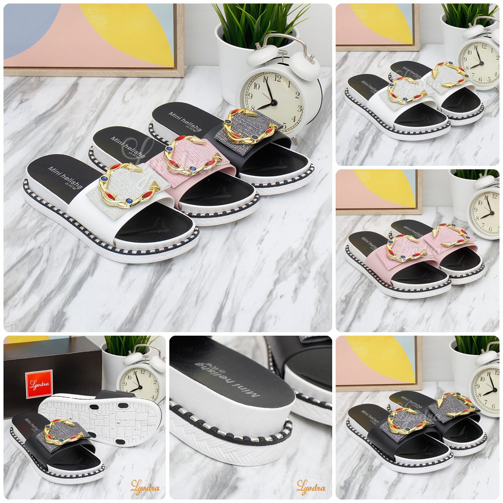 Lyodra Norah Flip Flop Jelly Shoes Import LDR108 Real Pict