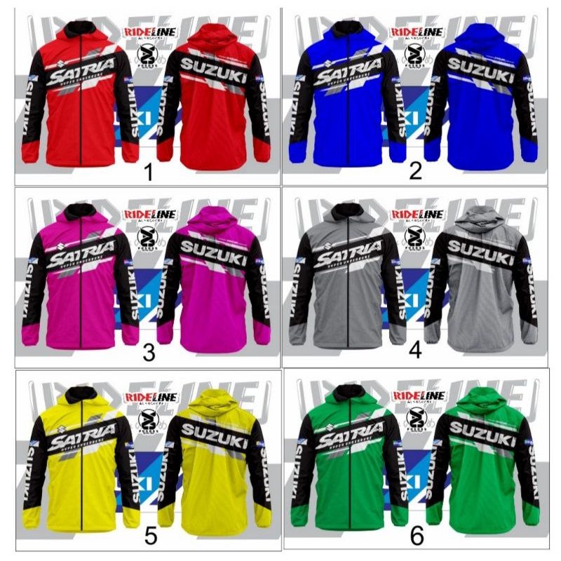 OUTWEAR JAKET HOODIE SUZUKI SATRIA FU SUNMORI TOURING