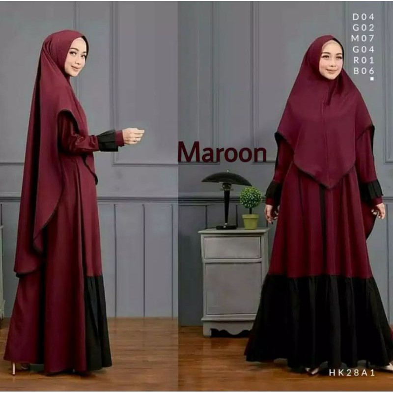 Promo Gamis Syari Aresya Free Hijab Terbaru Fashion Muslim-4