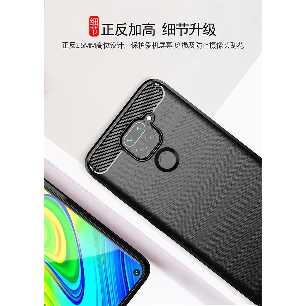 PROMO PAKET Case Xiaomi Redmi Note 9 Ultra Slim Premium Softcase + Tempered Glass Pelindung Layar