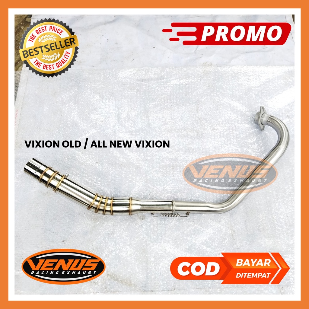 Leheran Knalpot Racing Pipa Header Knalpot Motor Vixion Old, Vixion New