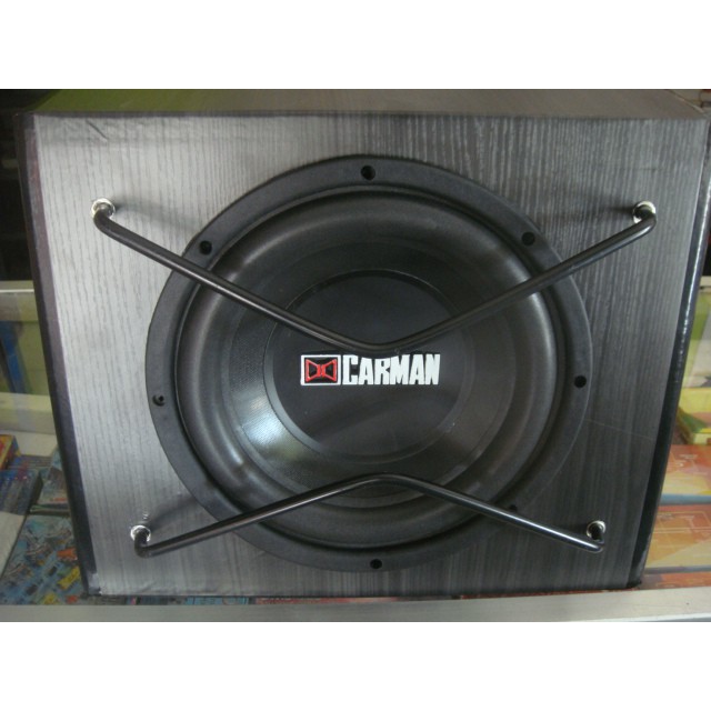 SUBWOOFER MOBIL AKTIF , BASS TUBE CARMAN 10' SUPER BASS MENGGELEGAR