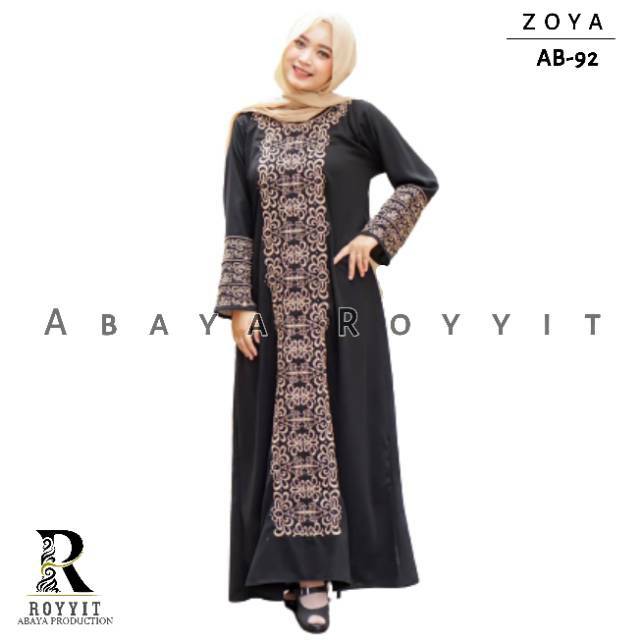New Abaya Dress Maxi Arab Saudi Bordir Zoya Turki Umroh Dubai Turkey By Abaya Royyit