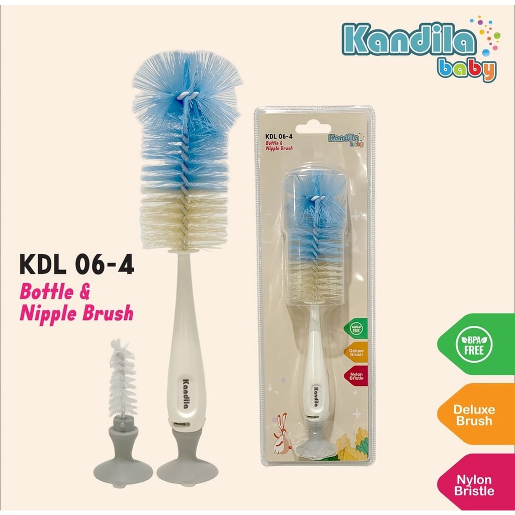 KANDILA Sikat Botol Nylon Sikat Dot Suction  Bottle BRUSHKDL 06-4