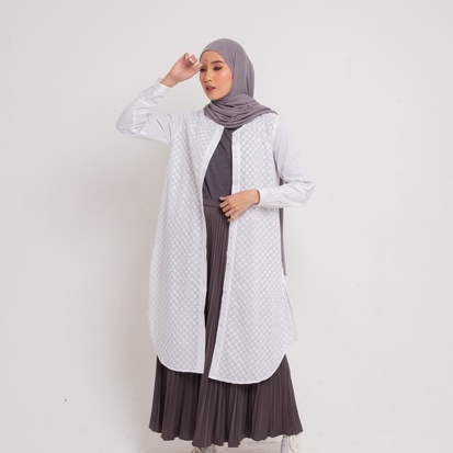 ATASAN WANITA BAJU TUNIK KATUN L TUNIC TEXTURED DAUKY