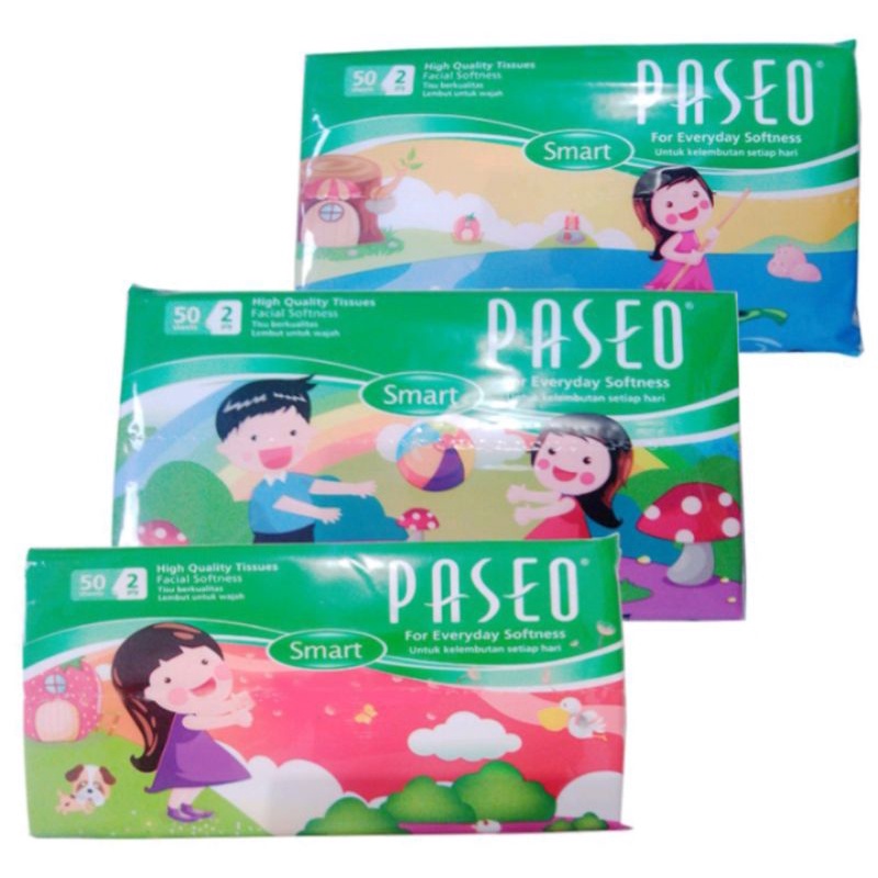 Paseo Smart Facial Tissue 50s/Tissue/Facial Tissue/Tissue Wajah