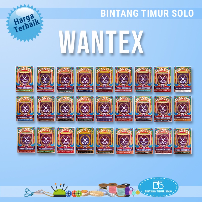 Wantex Pewarna Pakaian / Wantex Pewarna Kain Cap Padi Gunting