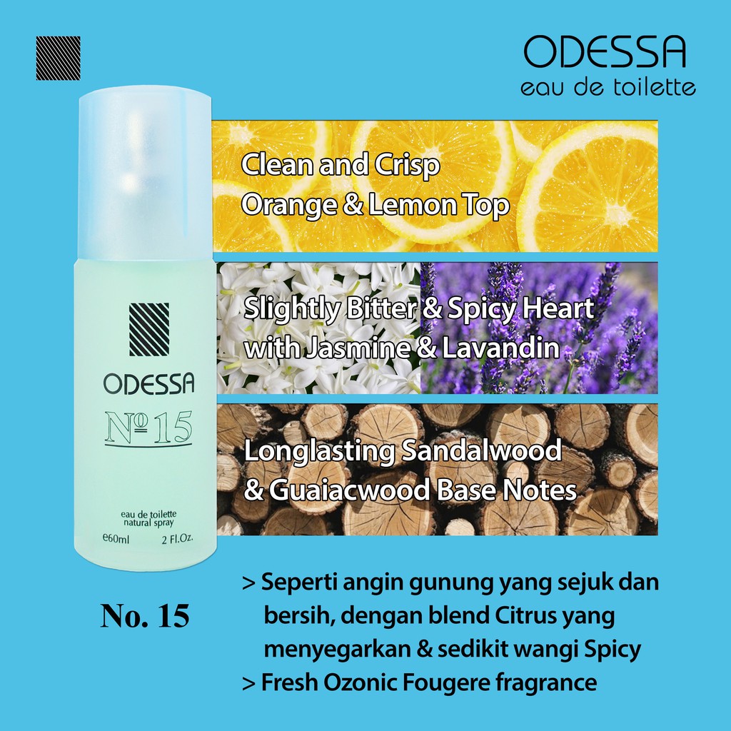 ODESSA EDT Perfume 60ml [No 02 - 40] ✰ ascocobeauty ✰