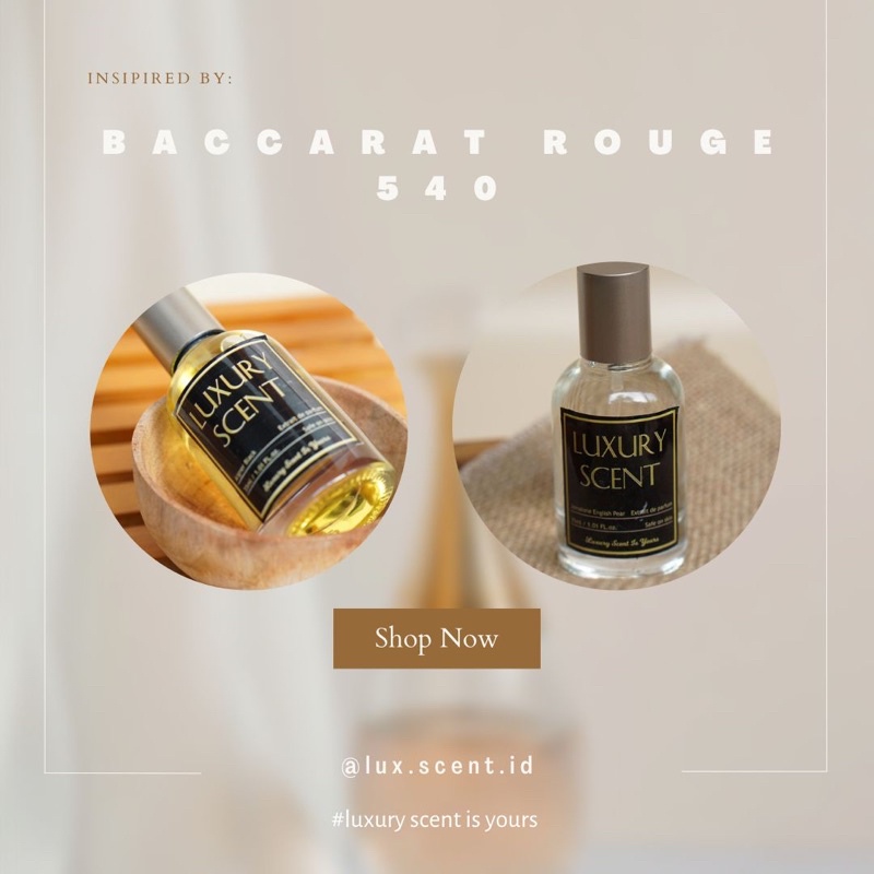 LUXURY SCENT PARFUM Inspired by BCRT ROUGE 540