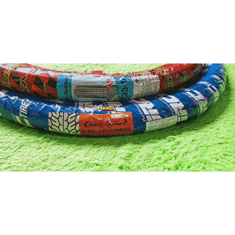 BAN BELAKANG IRC MAXING RING 18-2.50 DAN BAN DEPAN VEE RUBBER RING 17-2.25 ORIGINAL THAILAND