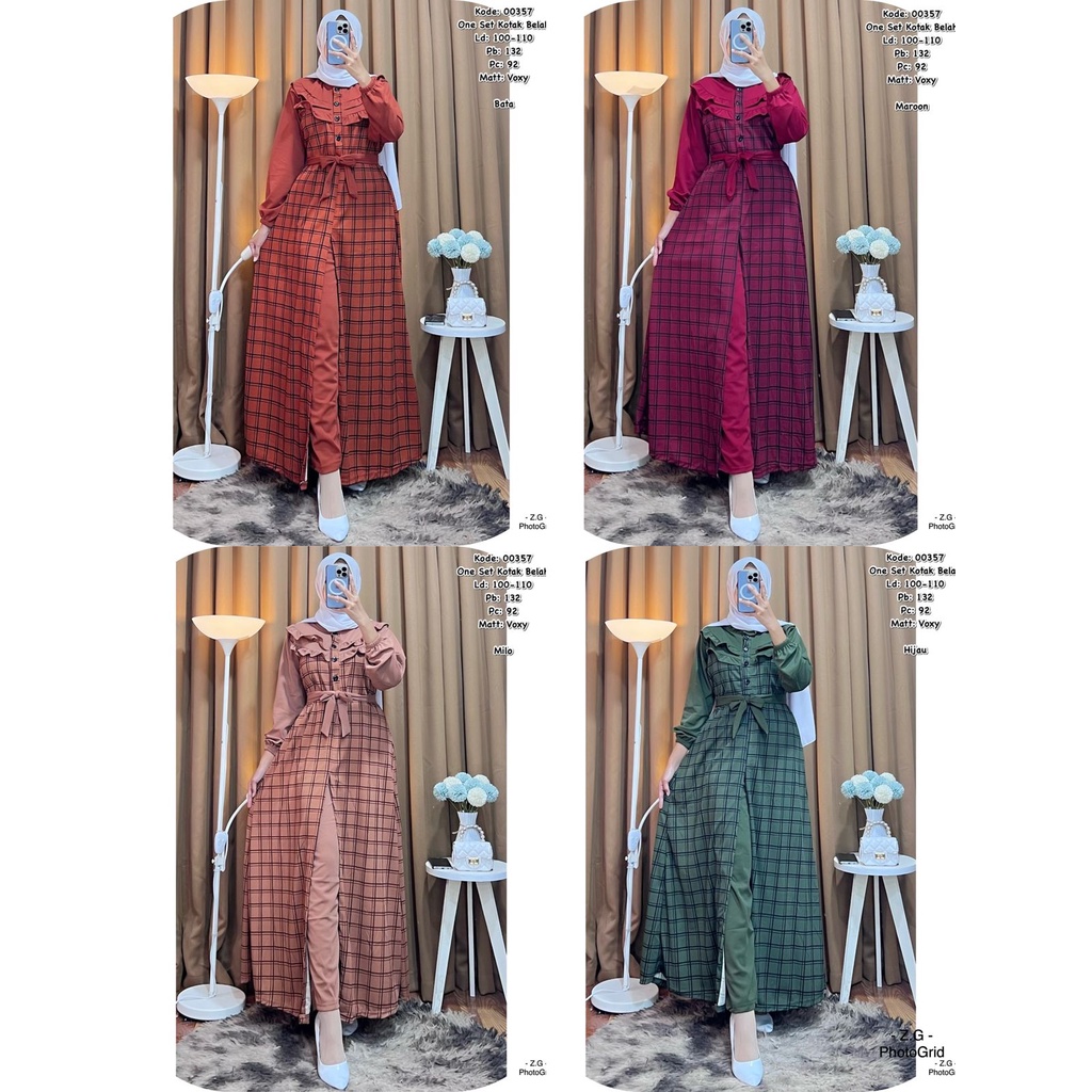 ONE SET LONG TUNIK VOXY TUNIK MOTIF TUNIK BUSUI LONG TUNIK