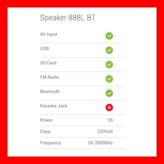 SPEAKER AKTIF BLUETOOTH GMC 888 L