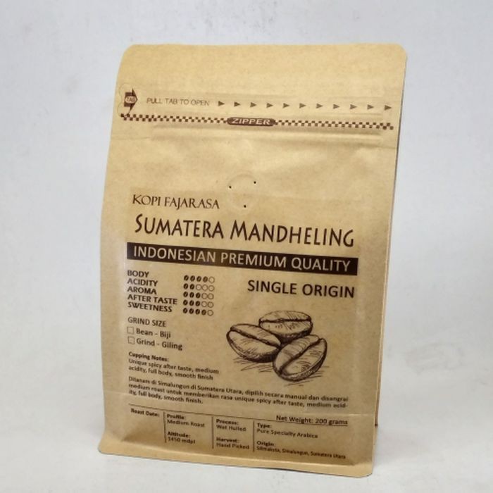 

KPY108 Kopi Fajarasa Sumatera Mandheling Biji Kopi Arabica 200 gram