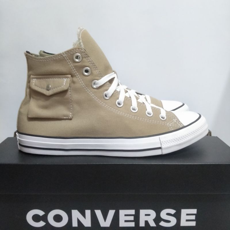 Sepatu Converse CTAS Pocket Hi Khaki Original