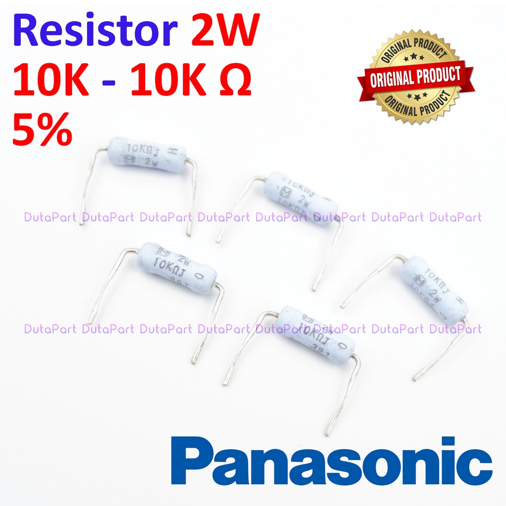 Resistor 10K Ohm 2 Watt 5% ORIGINAL PANASONIC 2W 10K R HIGH QUALITY