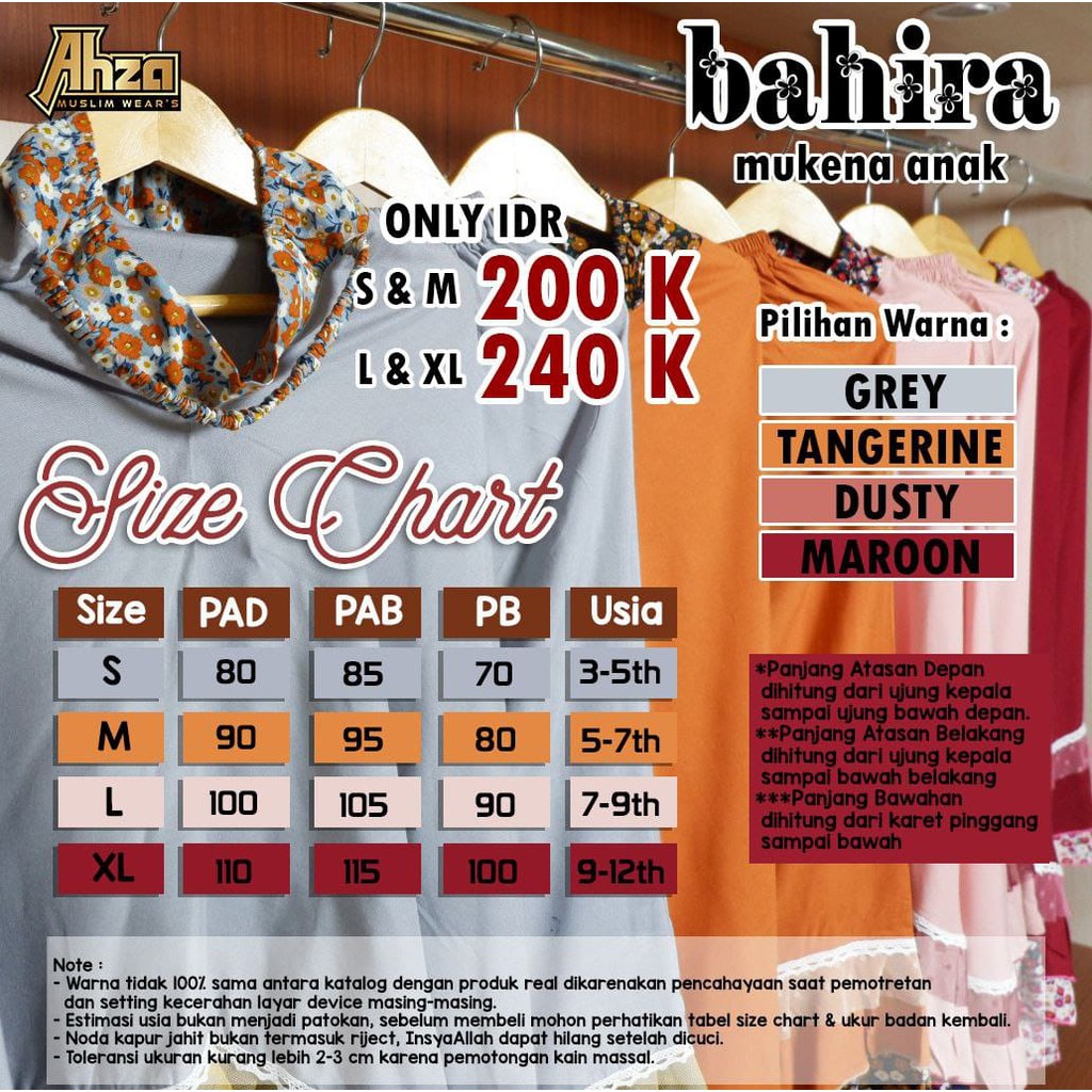 Bahira Kids Mukena Anak by Ahza-5