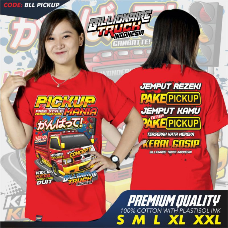 Kaos Truck Original Billionaire Truck Artikel PICKUP Bahan Katun