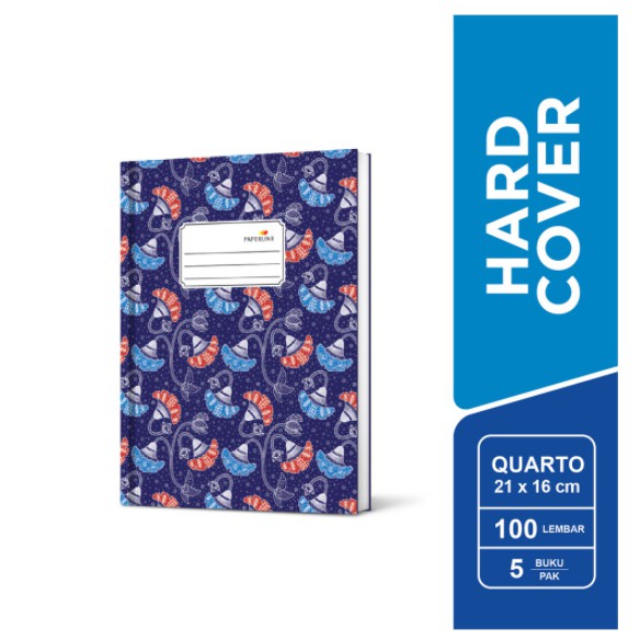 

[PCS] BUKU TULIS HARD COVER PAPERLINE QUARTO 100 LEMBAR KWARTO KUARTO