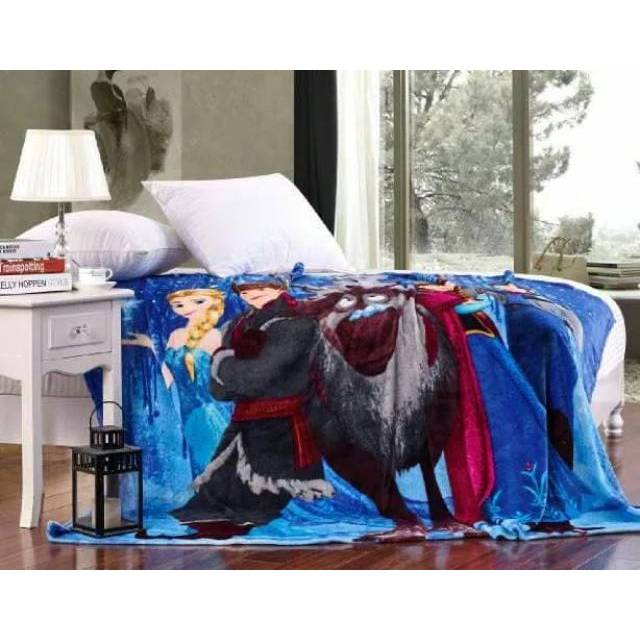 Selimut bulu frozen olaf