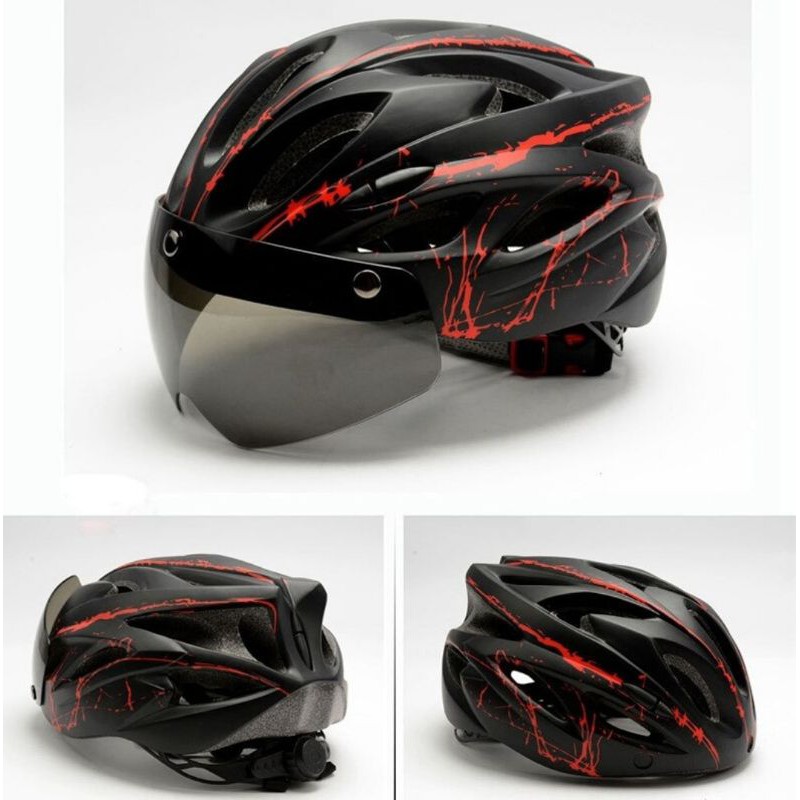 Helm Sepeda Cycling Bike Helmet - TT-31 - black/red