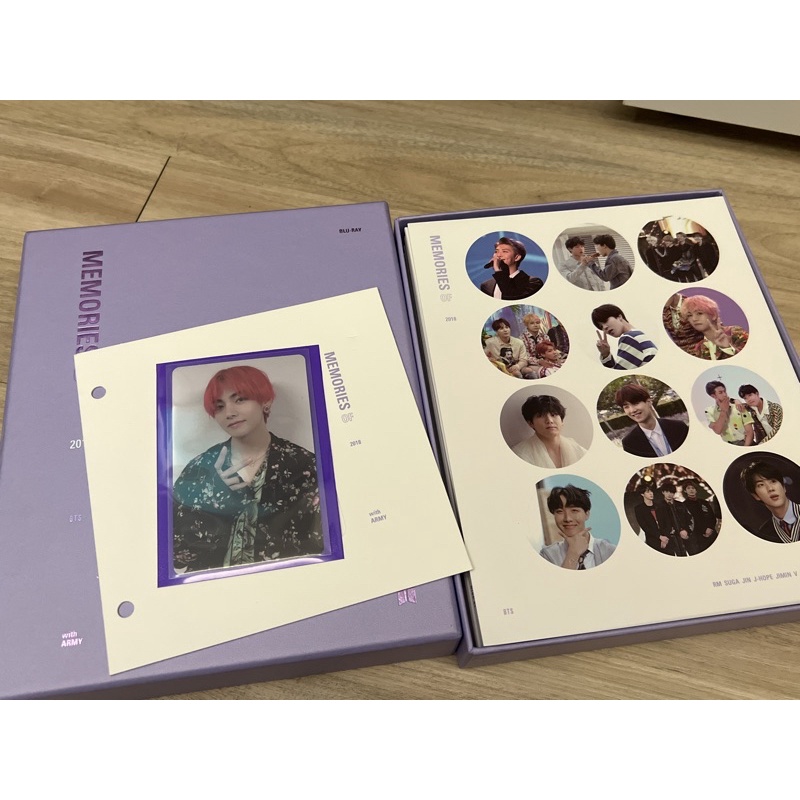 BTS MEMORIES BLURAY 2018 MEMO BR 18 RARE TAE V TAEHYUNG PHOTOCARD PC FULLSET