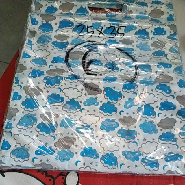 Plastik Olshop Motif Pon Oval 25x35cm
