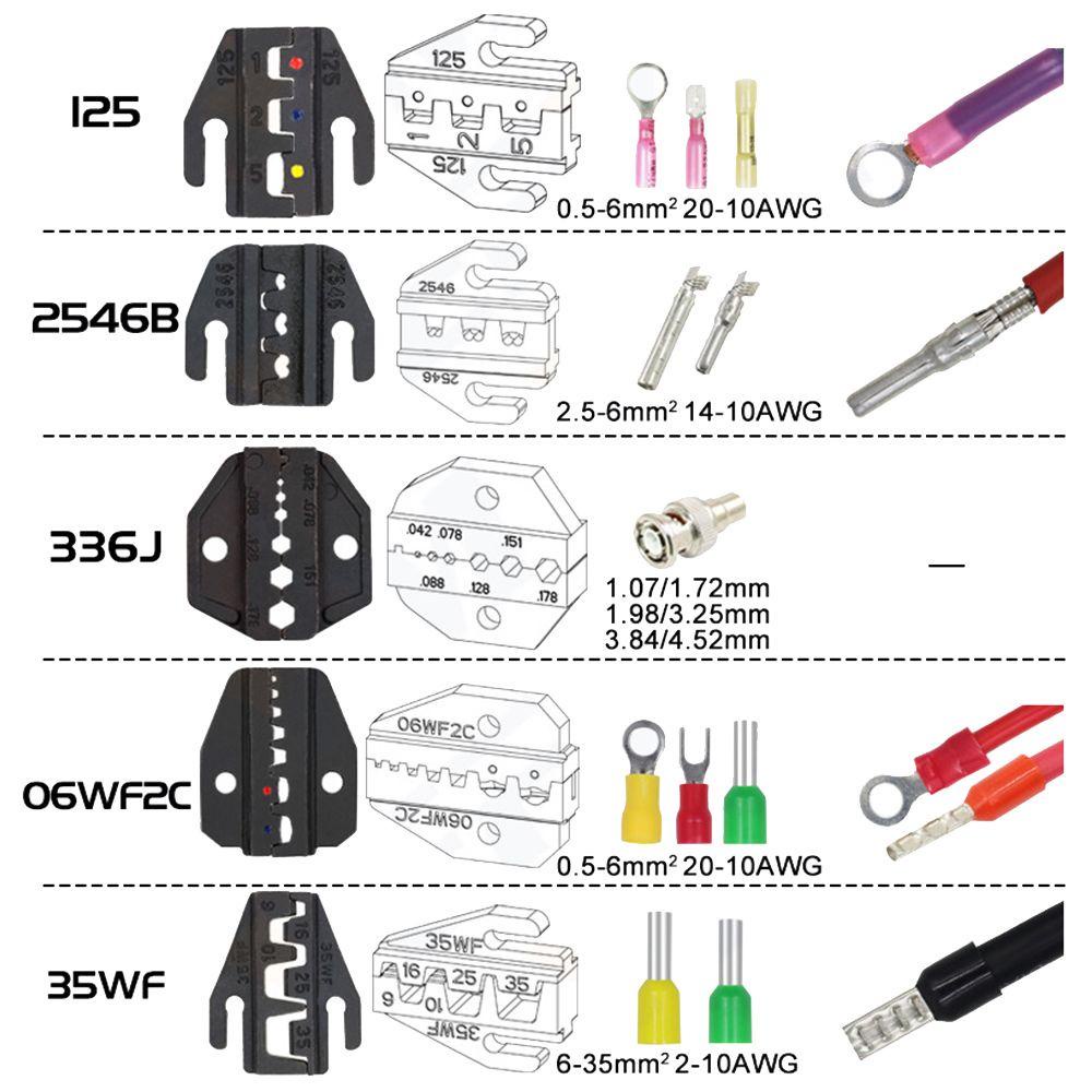 Solighter Ferrule Crimp Sets Multifungsi YF-03C Konektor Alat Tukang Listrik Insert Spring Ferrule Crimper Plier Alat Crimper Kawat