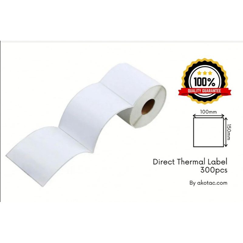 

Thermal Label 100 x 150 @ 300 pcs per roll