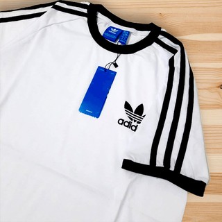  KAOS  TSHIRT ADIDAS  CALIFORNIA  WHITE WITH BLACK AUTHENTIC 