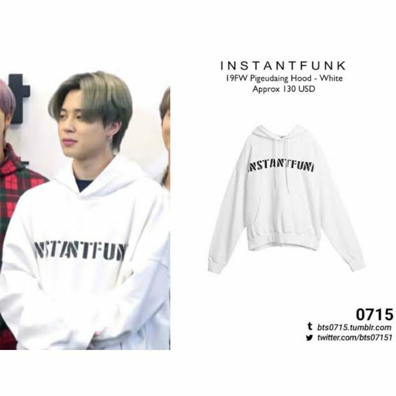 Hoodie BTS Park Jimin Instantfunk (Sablon Depan)