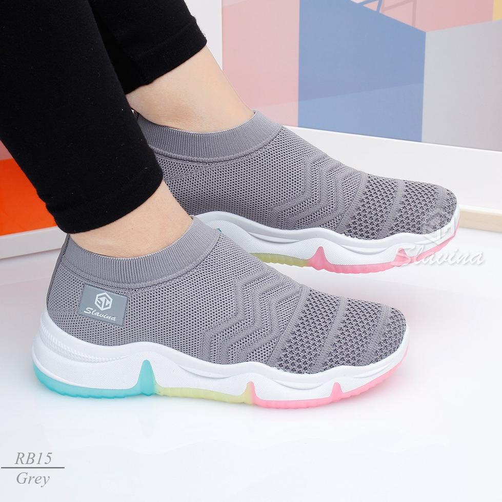Sepatu Sneaker With New Rainbow Slavina RB15 4N4
