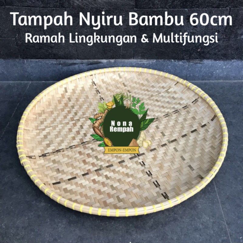 Tampah Nyiru Nampan Bambu Diameter ±60cm