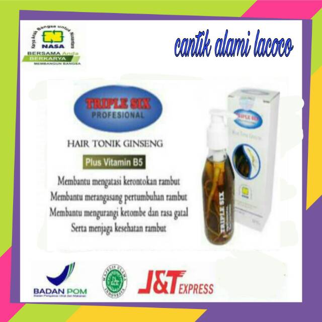 Hair Tonic Triple Six Nasa Mencegah Rambut Rontok dan Menghambat Rambut Beruban