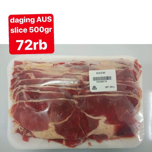 

daging aus slice sirloin lidah sapi gyutan 500gr