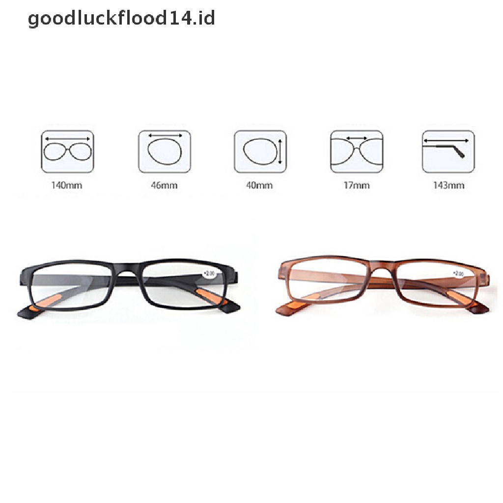 [OOID] Square Framed  Clear Lens Reading Glasses Unisex Women Men  ID