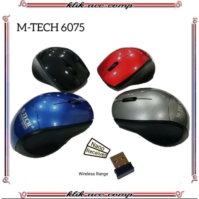 M tech Mouse Wireless 6075 / Mouse wireless SY 6075