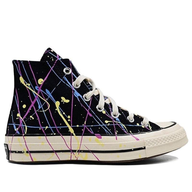 Converse Chuck 70s High Archive Paint Splatter Black Hyper Magenta Egret Original