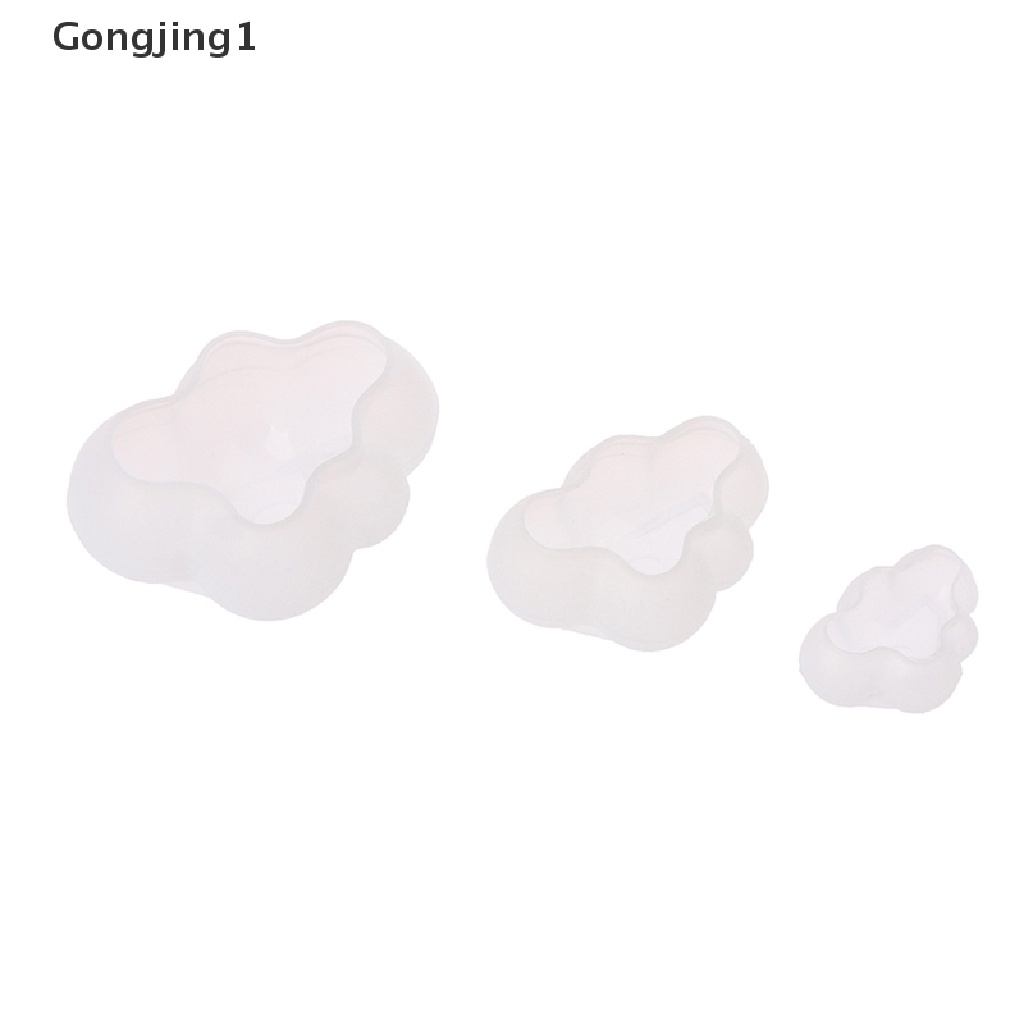 Gongjing1 Cetakan Coklat / Mousse / Puding / Permen Bentuk Awan 3D Bahan Silikon