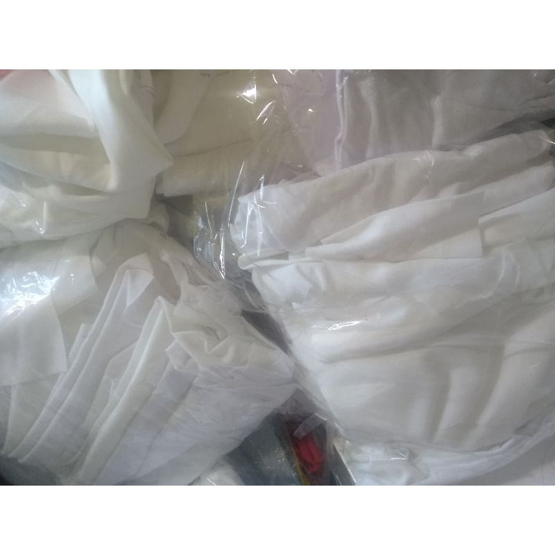 Majun/perca PUTIH lembaran bahan Kaos katun 250 gr