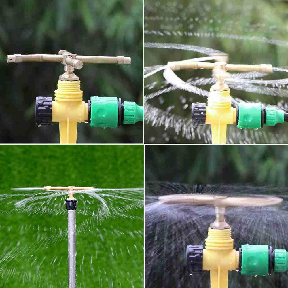 Solighter Sprinkler Taman Cool Down Watering Nozzle Irigasi Rumput Putar 360