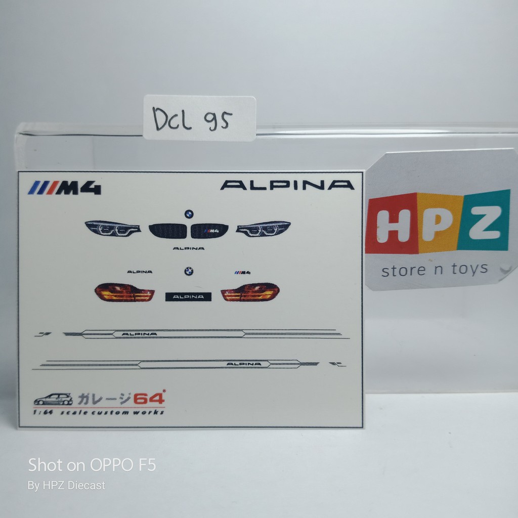 Decal Set Hotwheels BMW M4 Alpina - Transparant DCL95
