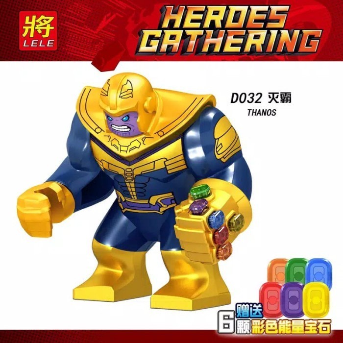 Lego Thanos Infinity Gauntlet Minifigure Sonic Groot Vision