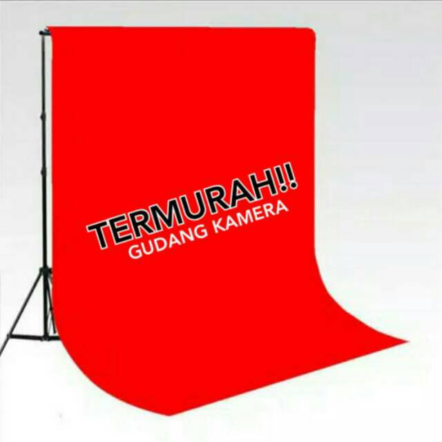 BACKGROUND LATAR PAS FOTO STUDIO MERAH