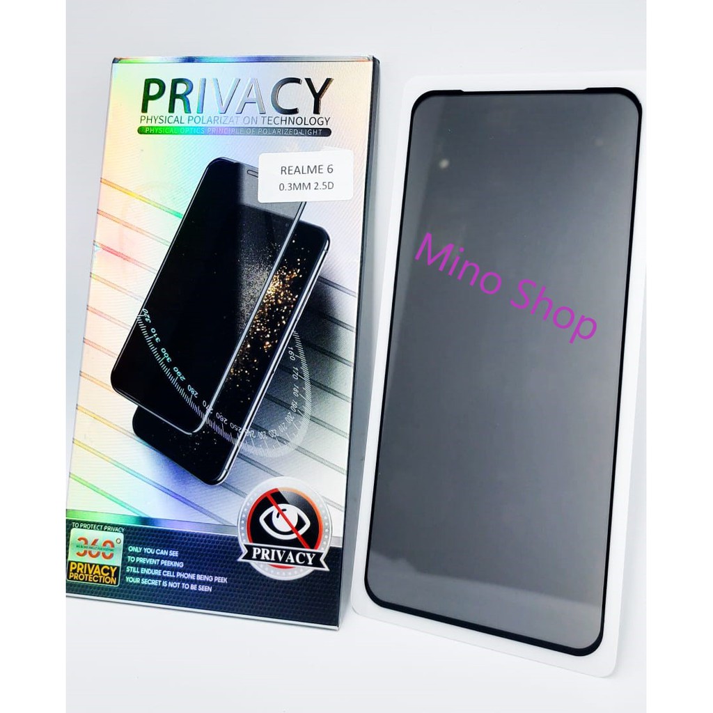 TEMPER GLASS - TG REALME 6 ANTY SPY 5D FULL SCREEN COVER