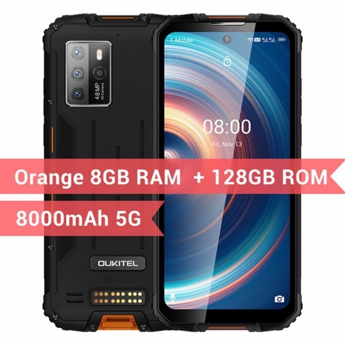 Oukitel WP10 5G Rugged Phone IP68 Android 10 8GB128GB NFC