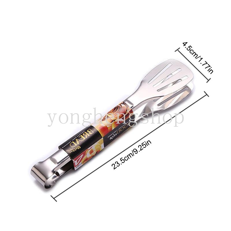 Penjepit Makanan Bahan Stainless Steel Anti Lengket Untuk Salad / Roti / Bbq / Steak