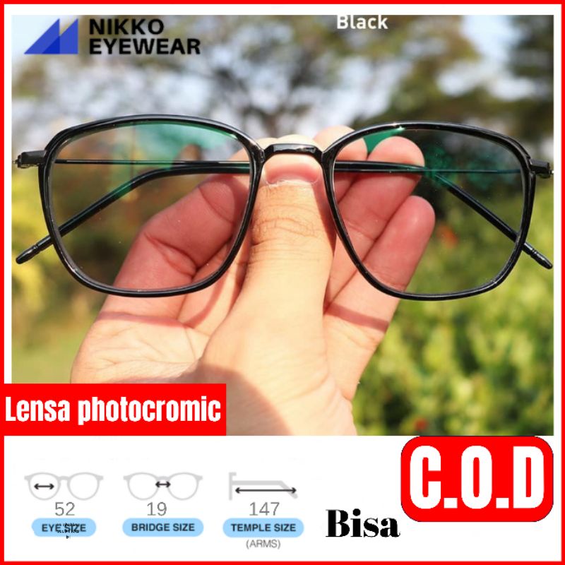 Paket Kacamata 2189 Free Lensa Antiradiasi Photocromic Blueray