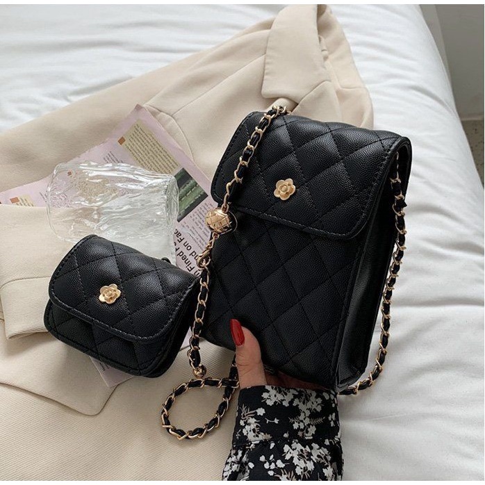 201575 Tas Selempang Wanita Import Slingbag Cewek Impor 2 in 1 (1 KG MUAT 3) LT1967 BQ3361 EL5618