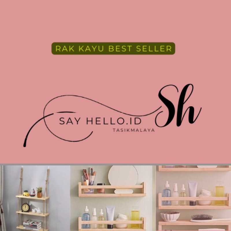 Floating Shelf | Rak Gantung Kayu Serbaguna | Rak Make Up | Rak bumbu Dll